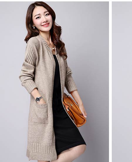 秋裝新風尚 長款毛衣外套，優雅與保暖的完美結合